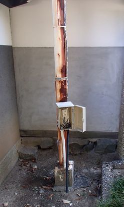 愛知県名古屋市 寺社仏閣 電気回路漏電調査修理工事画像